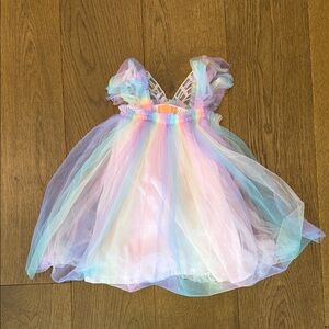 Rainbow Tulle Kids Costume Dress